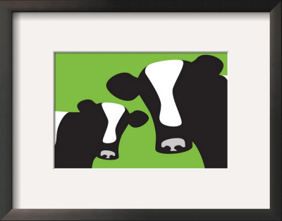 Green Cows by Avalisa Pricing Limited Edition Print image