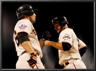 Texas Rangers V San Francisco Giants, Game 2: Cody Ross, Andres Torres by Doug Pensinger Pricing Limited Edition Print image
