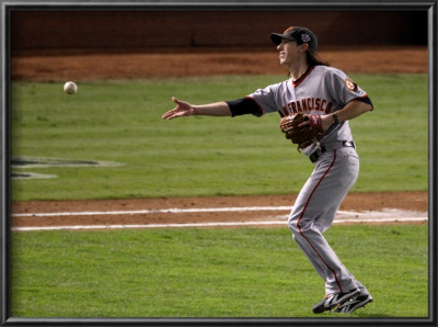 Texas Rangers V. San Francisco Giants, Game 5: Starting Pitcher Tim Lincecum by Christian Petersen Pricing Limited Edition Print image