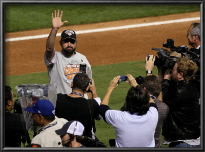 Texas Rangers V. San Francisco Giants, Game 5:  Brian Wilson by Stephen Dunn Pricing Limited Edition Print image