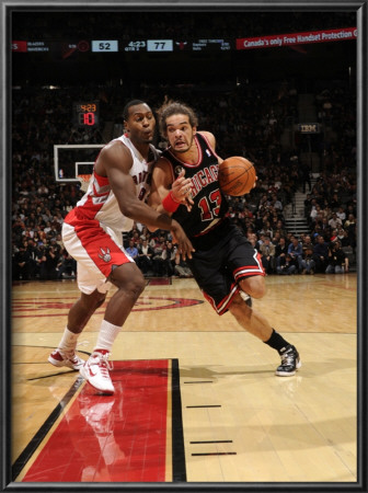 Chicago Bulls V Toronto Raptors: Joey Dorsey And Joakim Noah by Ron Turenne Pricing Limited Edition Print image