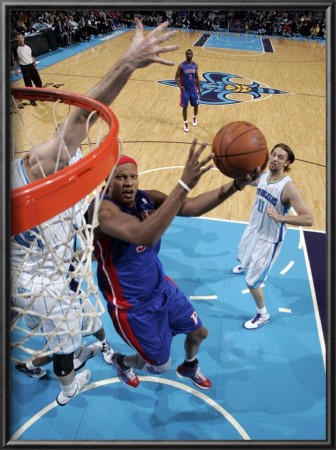 Detroit Pistons V New Orleans Hornets: Charlie Villanueva by Layne Murdoch Pricing Limited Edition Print image