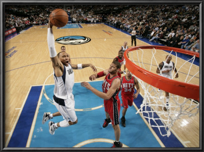 New Jersey Nets V Dallas Mavericks: Shawn Marion And Brook Lopez by Glenn James Pricing Limited Edition Print image