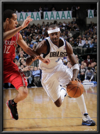 Houston Rockets V Dallas Mavericks: Jason Terry And Kevin Martin by Glenn James Pricing Limited Edition Print image