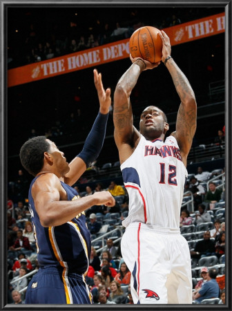 Indiana Pacers V Atlanta Hawks: Josh Powell And Danny Granger by Kevin Cox Pricing Limited Edition Print image