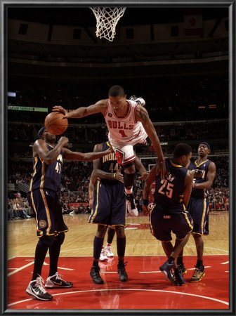 Indiana Pacers V Chicago Bulls: Derrick Rose by Ray Amati Pricing Limited Edition Print image