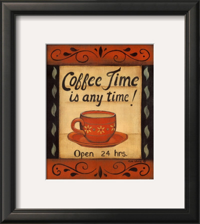 Coffee Time Is Anytime by Kim Lewis Pricing Limited Edition Print image