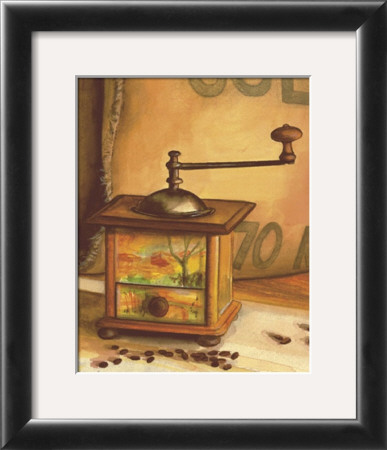 Coffee Grinder With Scenery by Caroline Wiens Pricing Limited Edition Print image