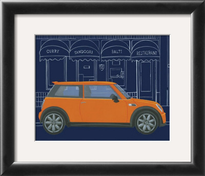 Orange Car by Miriam Bedia Pricing Limited Edition Print image