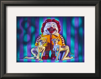 Mc Supersize And The Cowgirl Posse by Ron English Pricing Limited Edition Print image