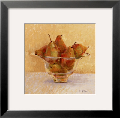 Pears In Glass Bowl by Tim Coffey Pricing Limited Edition Print image