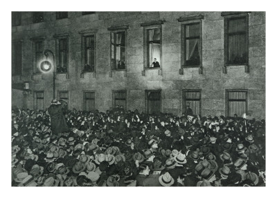 Crowds In Wilhelmstrasse Greet The Newly Appointed Chancellor Adolf Hitler, 30Th January 1933 by German Photographer Pricing Limited Edition Print image