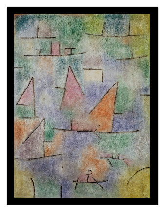 Harbour With Sailing Ships, 1937 by Paul Klee Pricing Limited Edition Print image