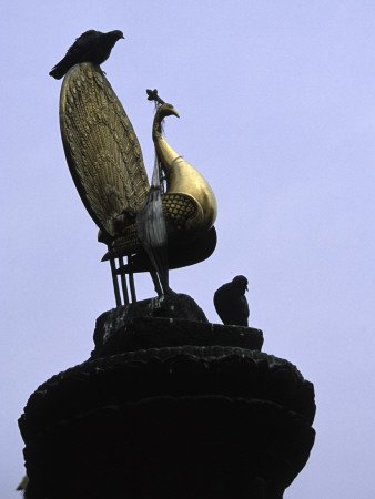 Golden Bird Statue, Nepal by Michael Brown Pricing Limited Edition Print image