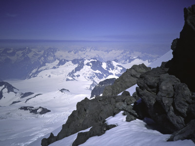 Snowy Mountains In Alaska, Usa by Michael Brown Pricing Limited Edition Print image