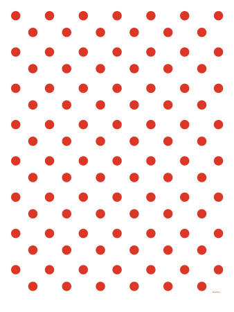 Red Polk-A-Dots by Avalisa Pricing Limited Edition Print image
