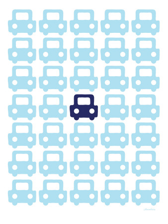 Blue Parking Lot by Avalisa Pricing Limited Edition Print image