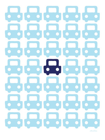 Blue Parking Lot by Avalisa Pricing Limited Edition Print image
