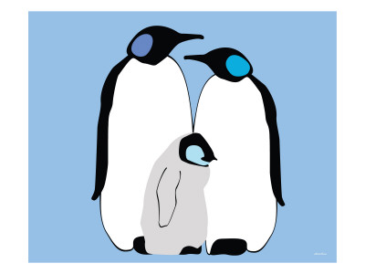 Blue Penguins by Avalisa Pricing Limited Edition Print image