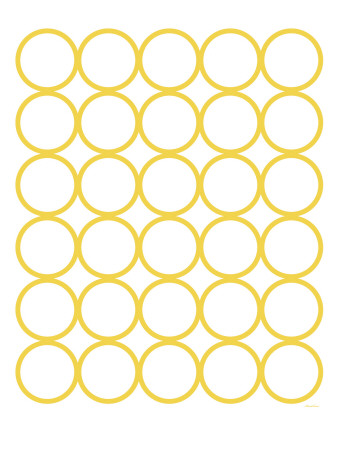 Yellow Circles by Avalisa Pricing Limited Edition Print image