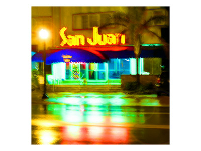 San Juan Night, Miami by Tosh Pricing Limited Edition Print image