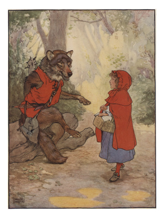 Illustrtation From Little Red Riding Hood by Frank Adams Pricing Limited Edition Print image