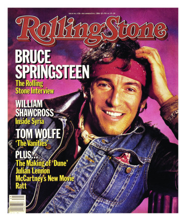 Bruce Springsteen, Rolling Stone No. 436, December 1984 by Aaron Rapoport Pricing Limited Edition Print image