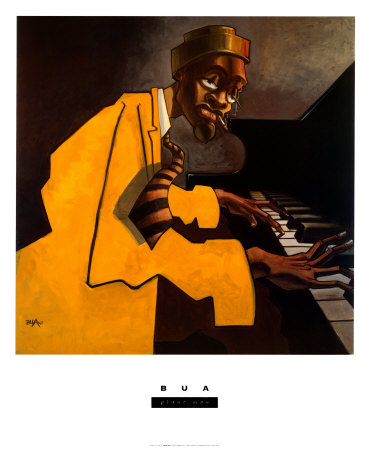 Piano Man by Justin Bua Pricing Limited Edition Print image