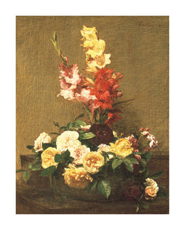 Gladioli And Roses by Henri Fantin-Latour Pricing Limited Edition Print image