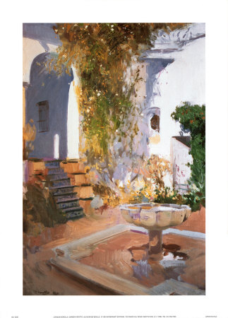 Garden Grotto, Alcazar De Seville by Joaquín Sorolla Y Bastida Pricing Limited Edition Print image