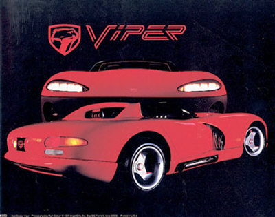 Red Dodge Viper by Rich Galvan Pricing Limited Edition Print image
