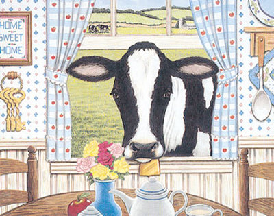 Country Cow by Charles Viola Pricing Limited Edition Print image