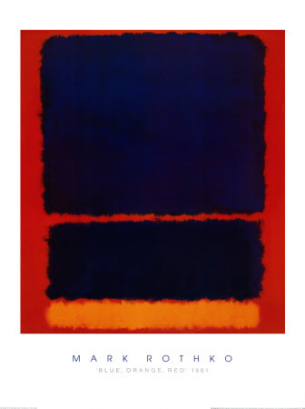 Blue, Orange, Red, 1961 by Mark Rothko Pricing Limited Edition Print image