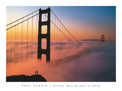Golden Gate Bridge At Dawn by Paul Harris Pricing Limited Edition Print image