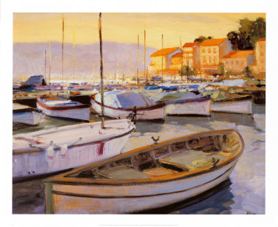 Twilight Over The Harbor, St. Mandrier by Brian Blood Pricing Limited Edition Print image