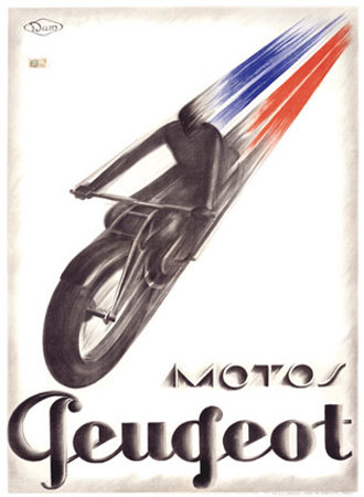 Motos Peugeot by Marton Pricing Limited Edition Print image
