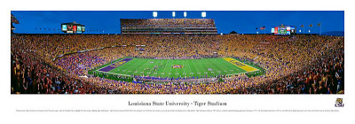 Louisiana State University Football by Christopher Gjevre Pricing Limited Edition Print image