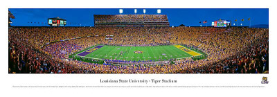 Louisiana State University Football by Christopher Gjevre Pricing Limited Edition Print image