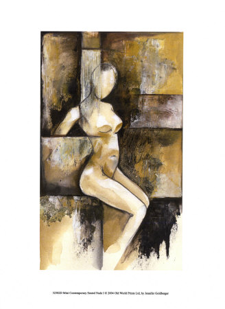 Contemporary Seated Nude I by Jennifer Goldberger Pricing Limited Edition Print image