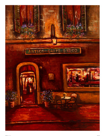 Caffe Greco by Vladimir Petinow Pricing Limited Edition Print image