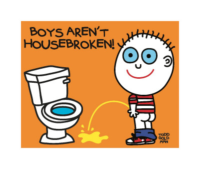 Boys Aren’T Housebroken! by Todd Goldman Pricing Limited Edition Print image
