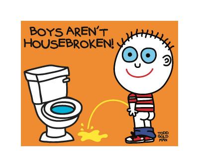 Boys Aren't Housebroken! by Todd Goldman Pricing Limited Edition Print image