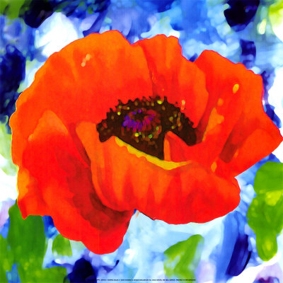 Red Poppy by Yvonne Dulac Pricing Limited Edition Print image
