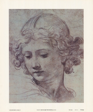 Head Of An Angel by Pietro Da Cortona Pricing Limited Edition Print image