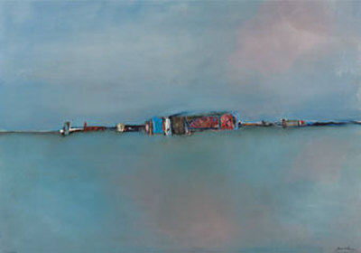 Paysage Bleu Ii by Gabriella Benevolenza Pricing Limited Edition Print image