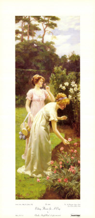 Picking Flowers For A Posy by Charles Haigh-Wood Pricing Limited Edition Print image