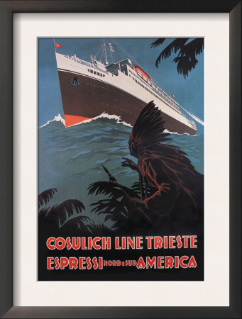 Trieste Cruise Line To North And South America by A. Dondov Pricing Limited Edition Print image