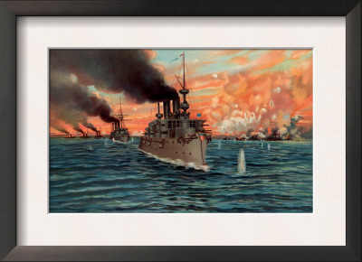 Naval Battle Of Manil May 1St, 1898 by Werner Pricing Limited Edition Print image