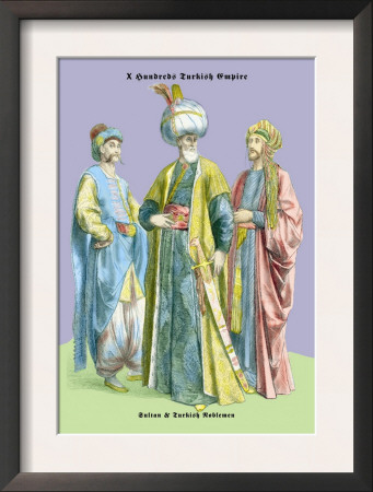 Turkish Noblemen And Sultan, 11Th Century by Richard Brown Pricing Limited Edition Print image