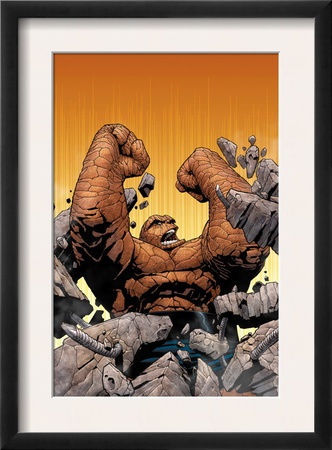 Marvel Knights 4 #10 Cover: Thing Fighting by Steve Mcniven Pricing Limited Edition Print image